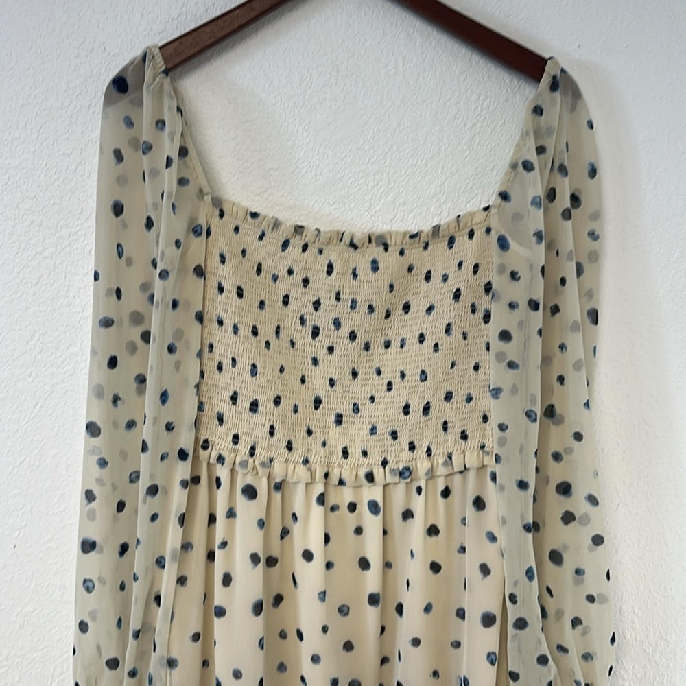 Aritzia Wilfred Tempest Dress Birch Classic Navy size medium NWT - Picture 4 of 12